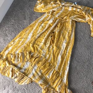 Yellow maxi dress